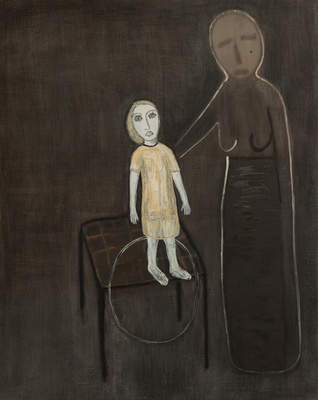 Benoit Delhomme - The Cures and the Symbolic Wounds - The doctor’s visit, 162 x 130 cm, Oil on canvas