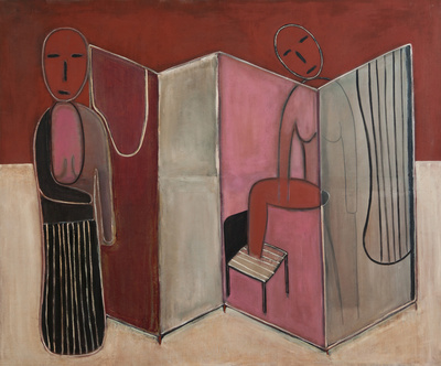 Benoit Delhomme - The Cures and the Symbolic Wounds - Before the examination, 206 x 171 cm, Oil on canvas